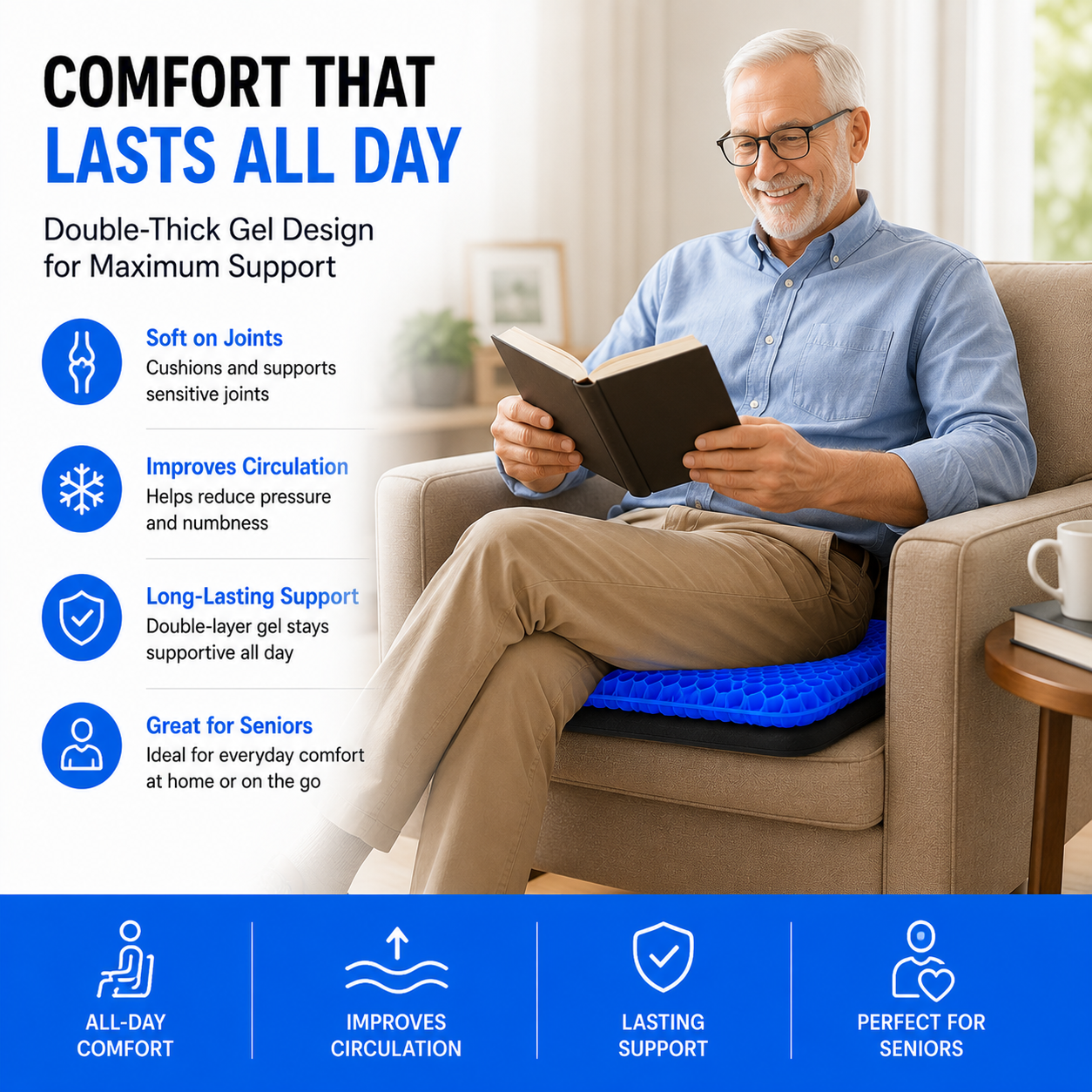 ComfortCove™ MAX Support Gel Cushion